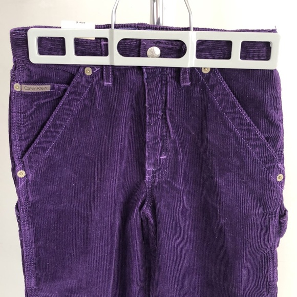 NWT Calvin Klein kids purple corduroy pants size 6 - Picture 2 of 4